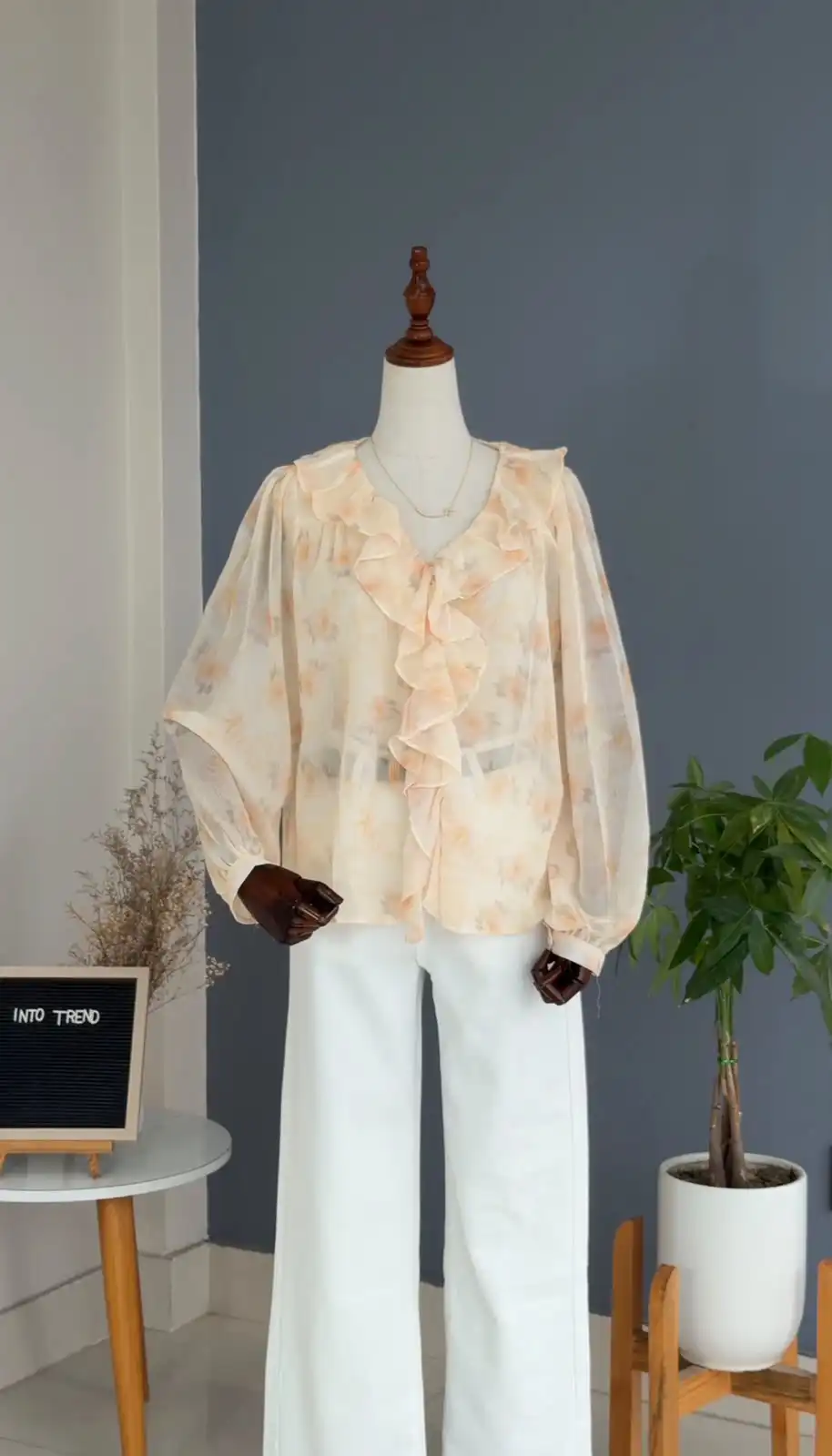 Product image of R3 088 TIEDYE RUFFLE TOP