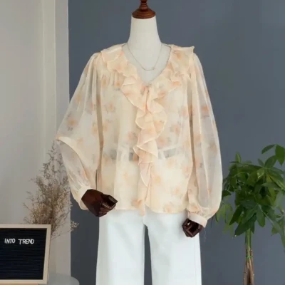 R3 088 TIEDYE RUFFLE TOP
