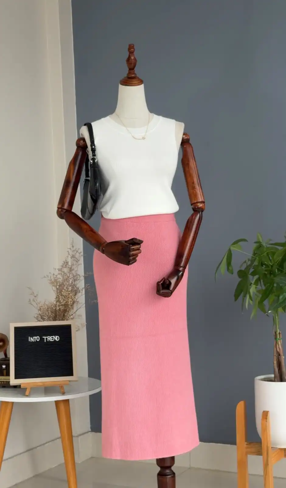 Product image of WOOLEN LONG FUR SKIRT