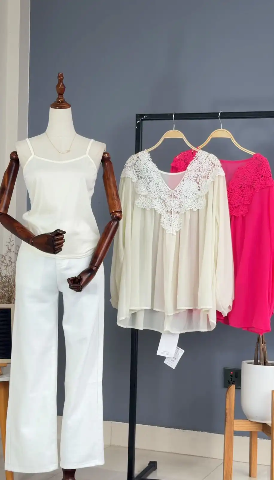 Product image of R2 040 CHIFFON VNECK TWO PIECE TOP