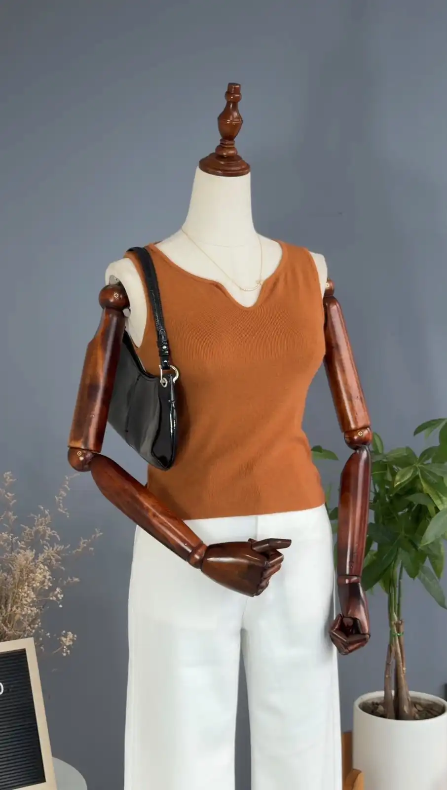 Product image of WOOLEN V NECK CAMI