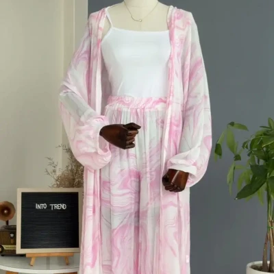 TYEDIE PRINT LONG OUTER SET