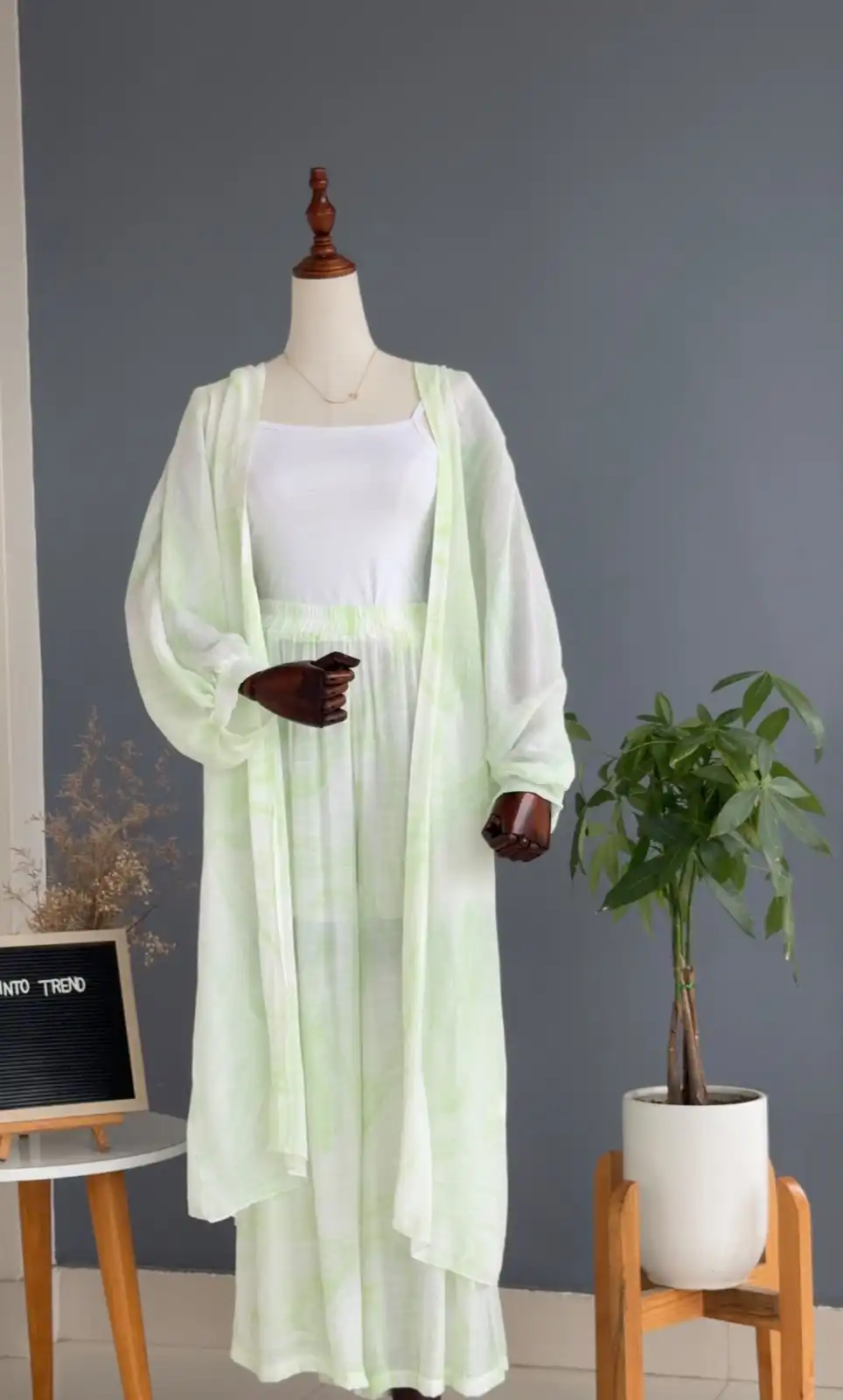 Product image of TYEDIE PRINT LONG OUTER SET