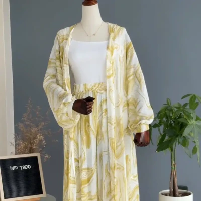 TYEDIE PRINT LONG OUTER SET