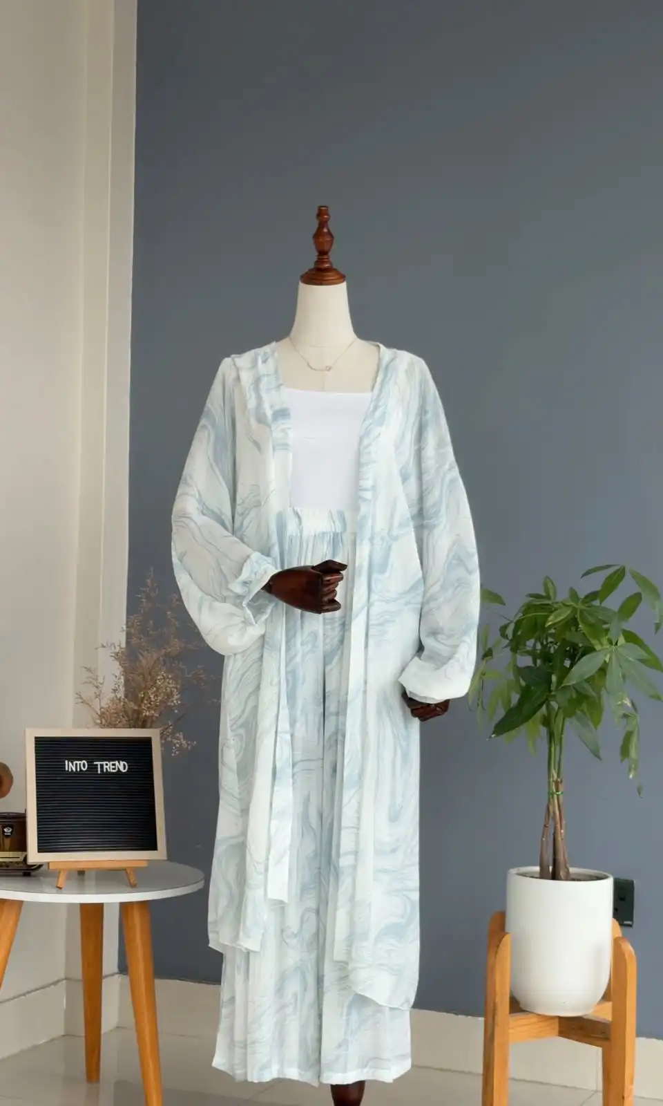 Product image of TYEDIE PRINT LONG OUTER SET