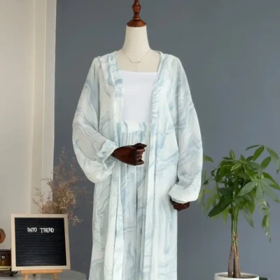 TYEDIE PRINT LONG OUTER SET