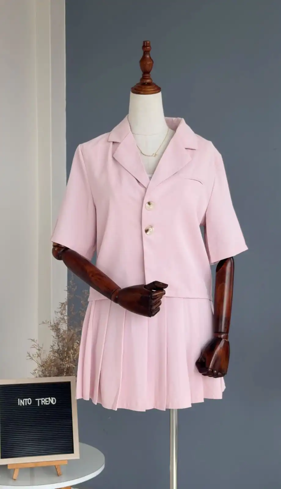 Product image of CROP BLAZER WITH SKIRT