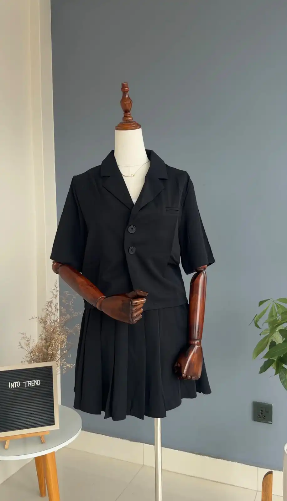 Product image of CROP BLAZER WITH SKIRT