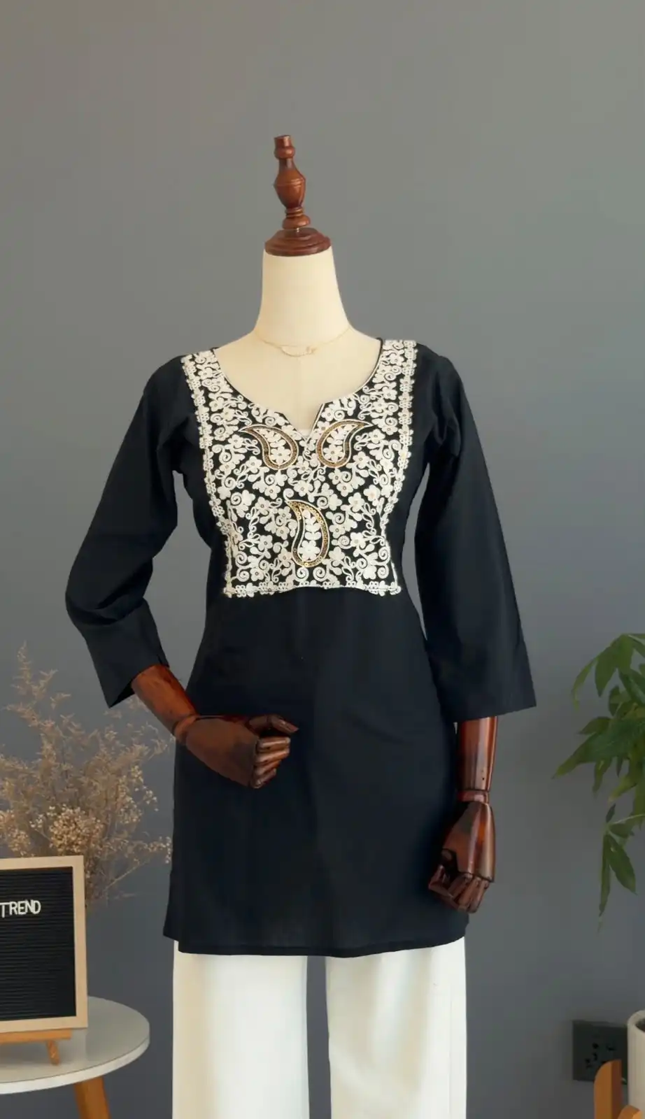 Product image of KASMIRI DESIGN HEENA EMBROIDERY SHORT KURTHI