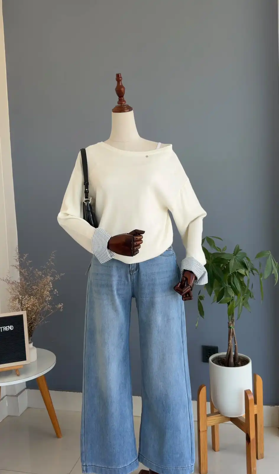 Product image of FOLD SHIRT O NECK SWEATER
