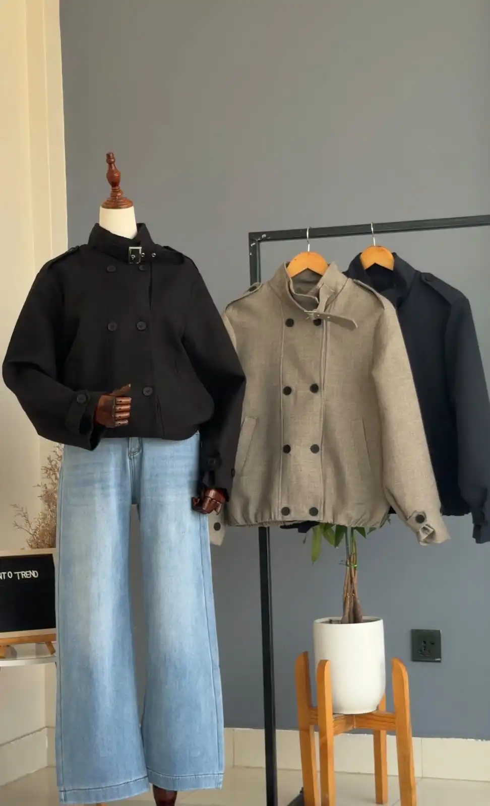 Product image of PEACOAT  WITH HIGH NECK (K905)