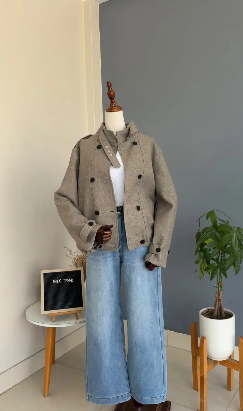 Product image of PEACOAT  WITH HIGH NECK (K905)