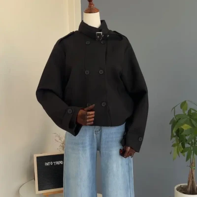 PEACOAT  WITH HIGH NECK (K905)