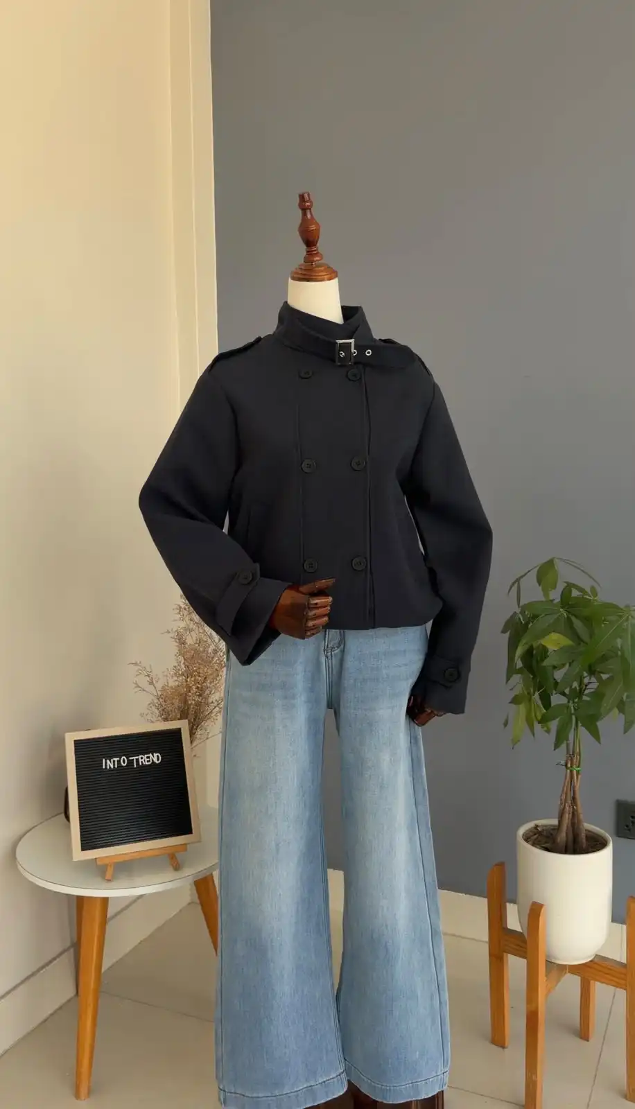 Product image of PEACOAT  WITH HIGH NECK (K905)