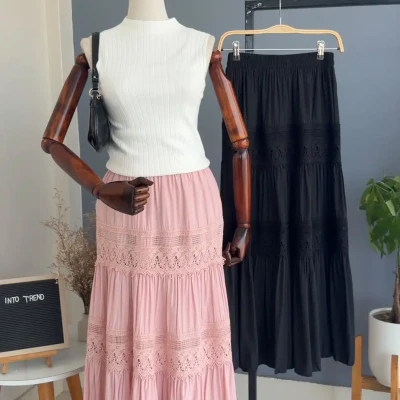 R3 089 LACE LONG SKIRT