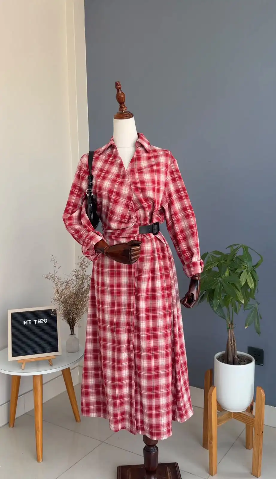 Product image of R2 075 ZARA CHECKED DRESS