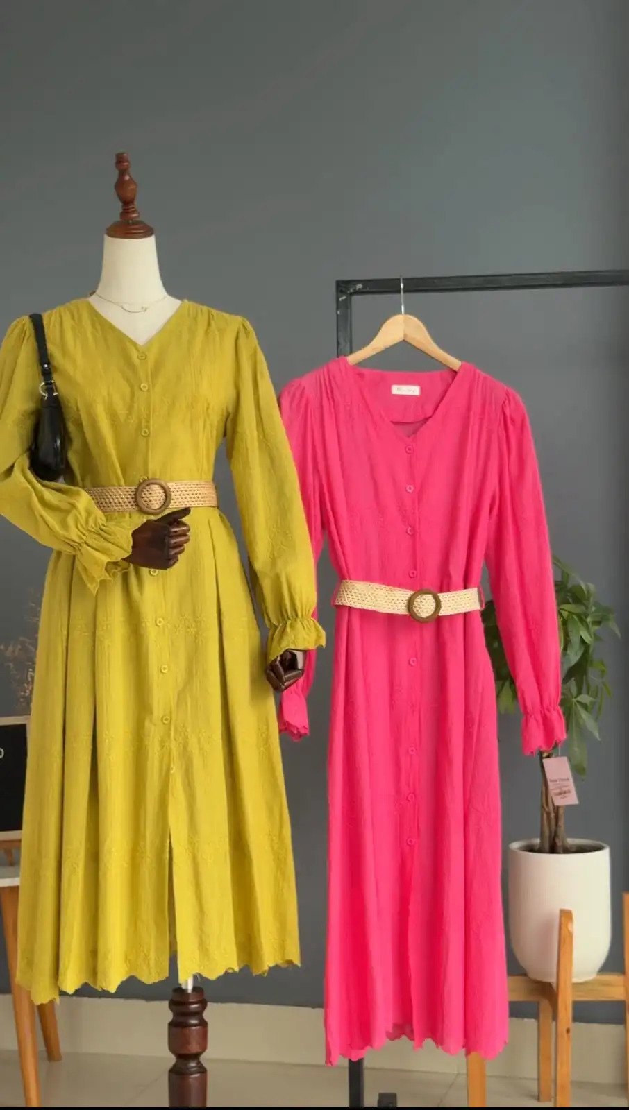 Product image of CHICKEN KARI BUTTON DRESS WITH BELT