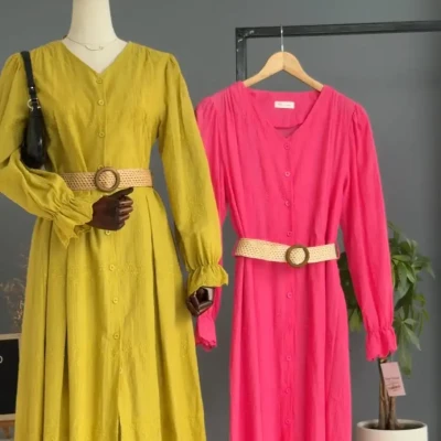 CHICKEN KARI BUTTON DRESS WITH ...