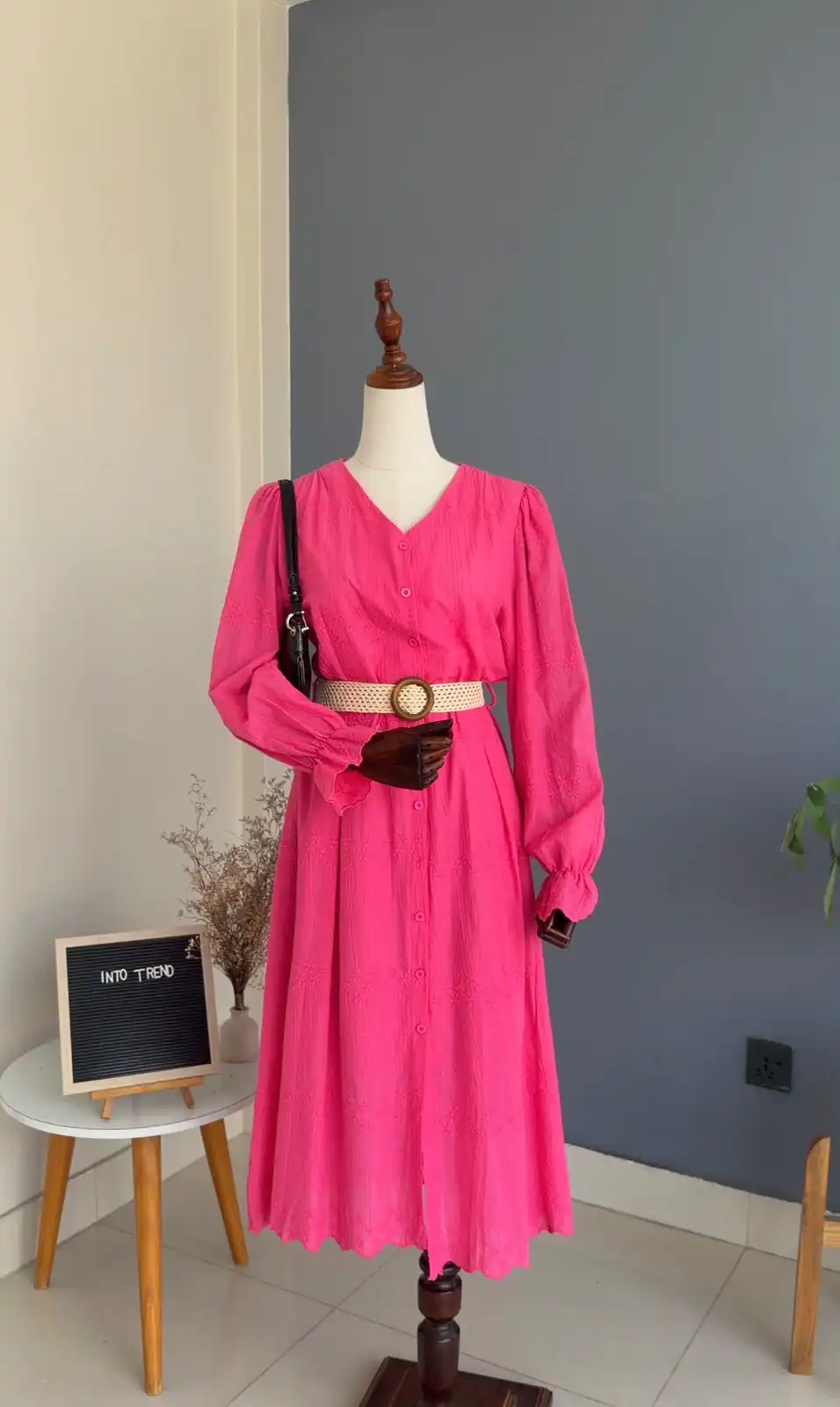 Product image of CHICKEN KARI BUTTON DRESS WITH BELT