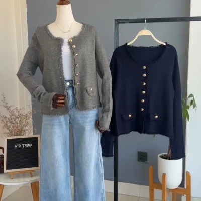 GOLDEN BUTTON CARDIGAN
