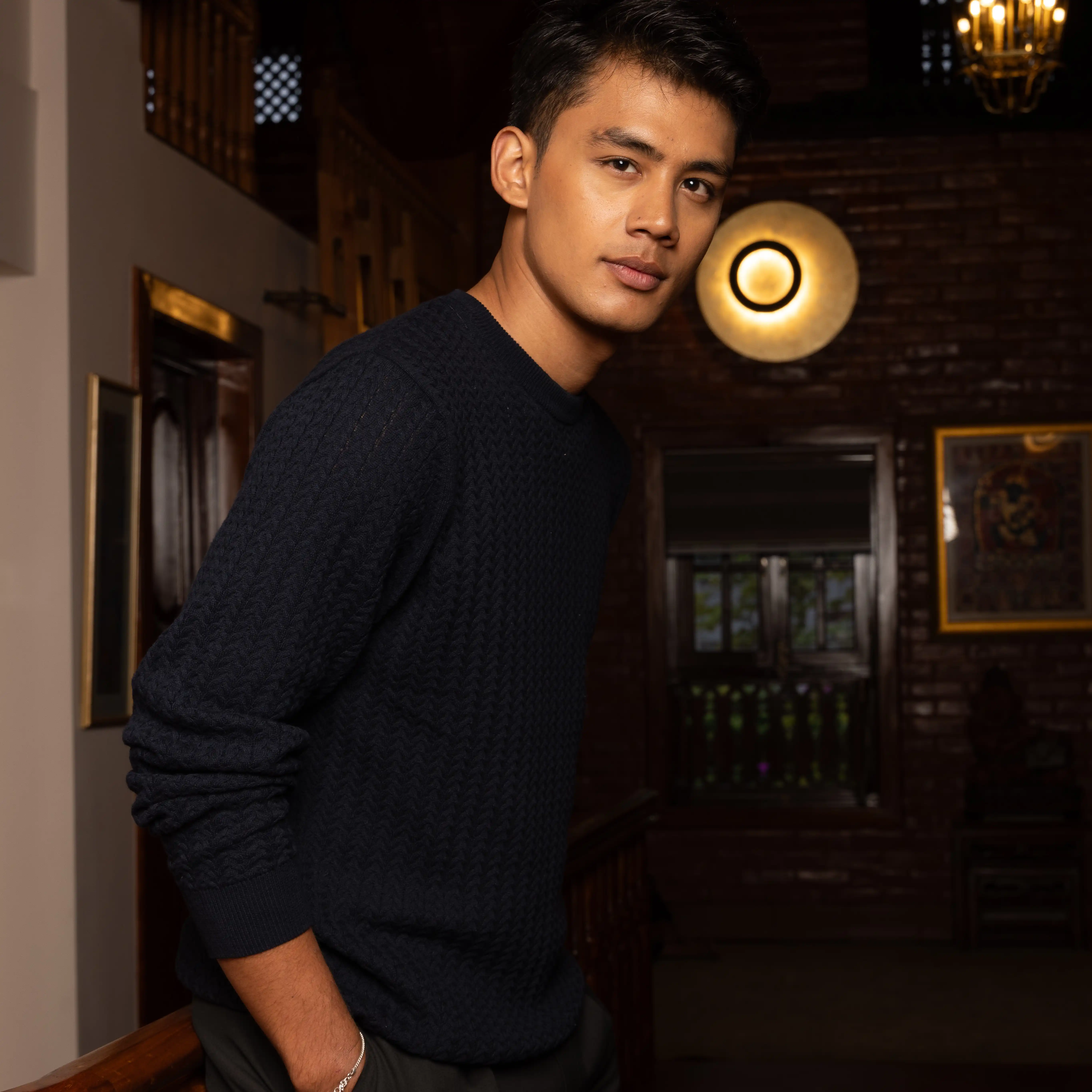 Product image of Men’s Classic Cable Knit Sweater