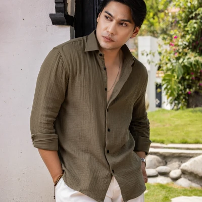 COTTON  LINEN SHIRT