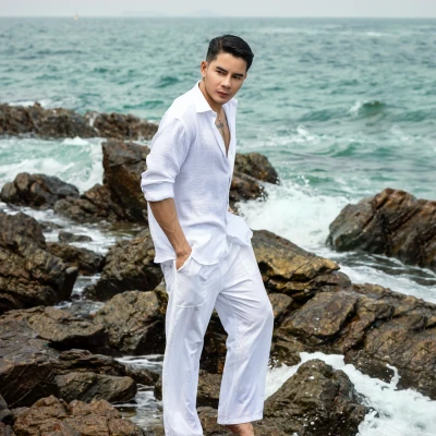 COTTON  LINEN SHIRT
