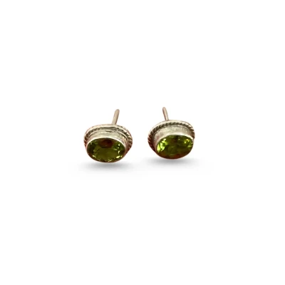 Peridot Stud Earrings