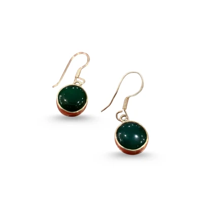 Green Onyx Dangle Earrings