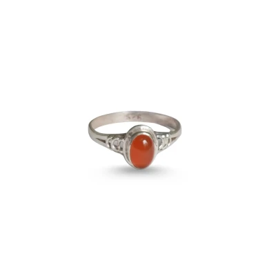 Orange Onyx Sterling Silver Rin...