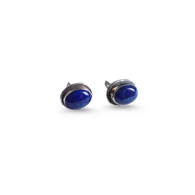 Lapis Lazuli Stud Earrings
