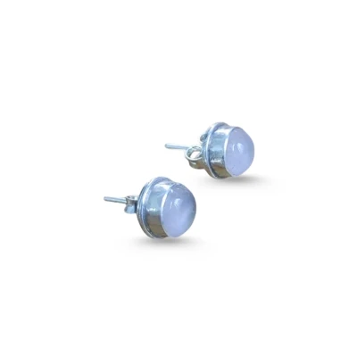 Rose Quartz Stud Earrings