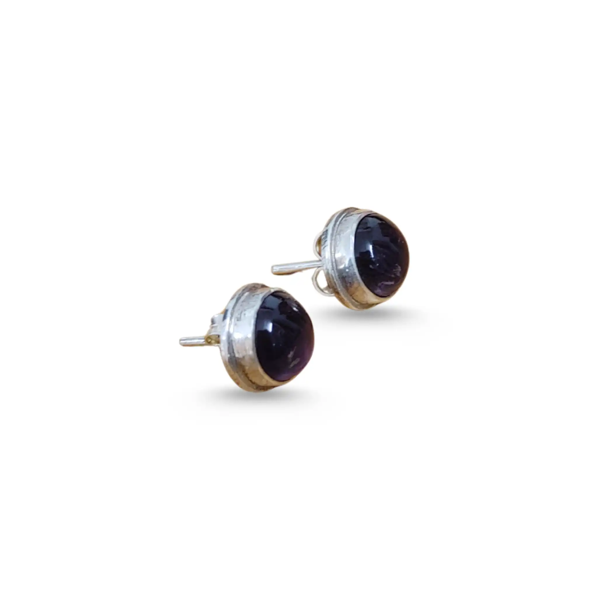 Product image of Amethyst Silver Stud Earrings