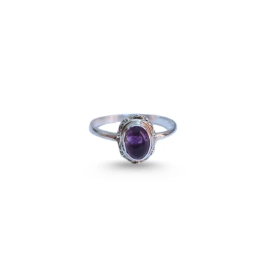 Amethyst Sterling Silver Ring |...