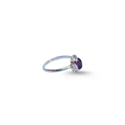 Amethyst Sterling Silver Ring |...