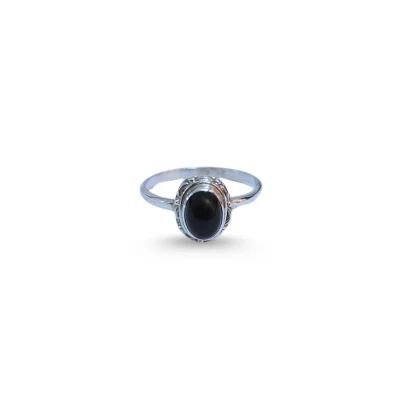 Black Onyx Sterling Silver Ring