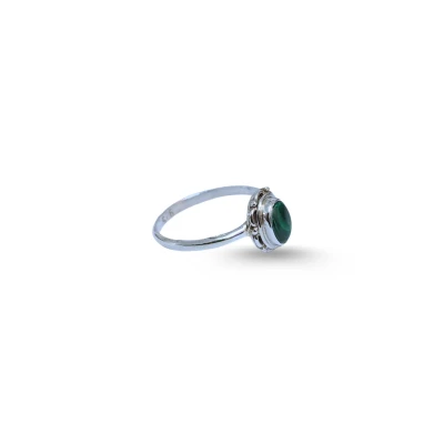 Malachite Sterling Silver Ring ...