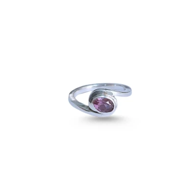 Amethyst Sterling Silver Ring |...
