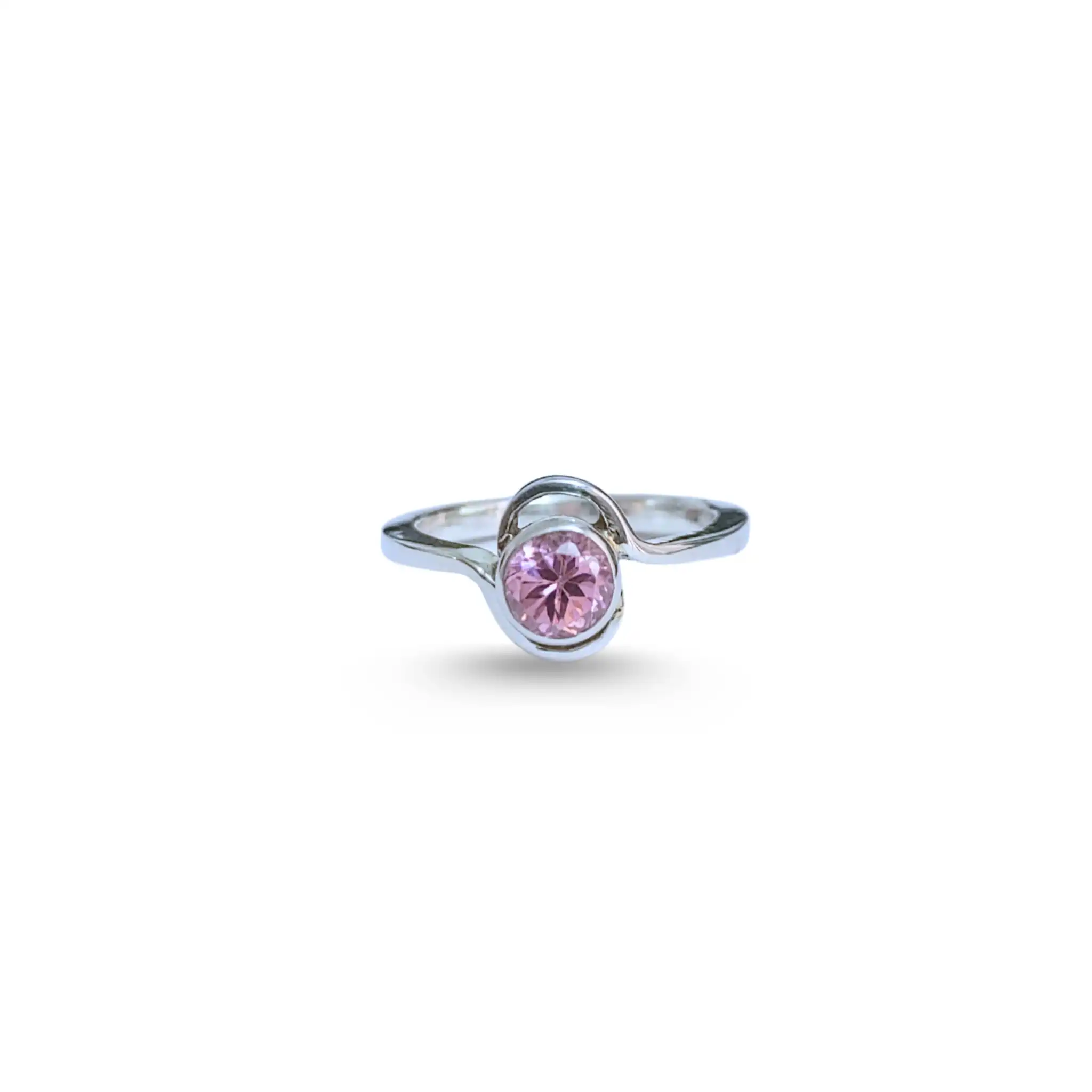 Product image of Pink Cubic Zirconia Sterling Silver Ring