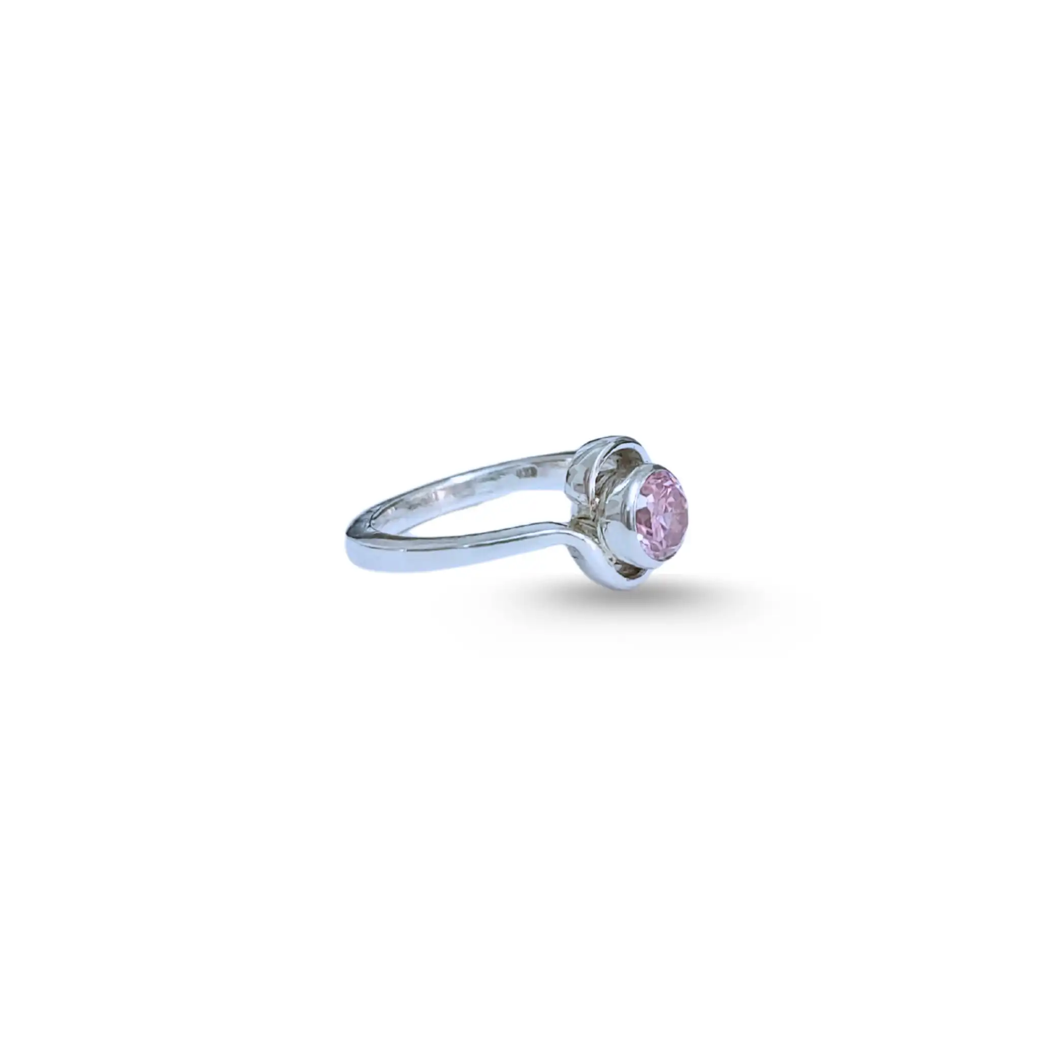 Product image of Pink Cubic Zirconia Sterling Silver Ring