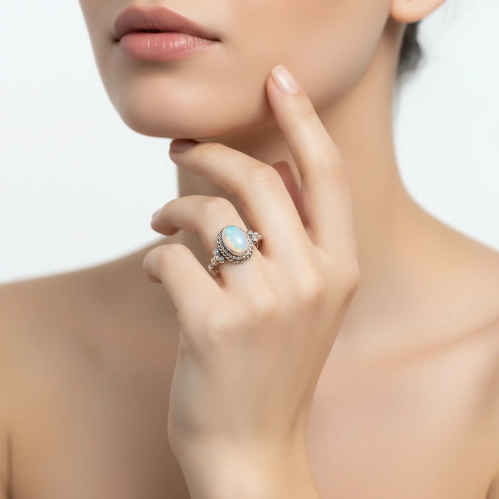 Product image of Opal Sterling Silver Ring