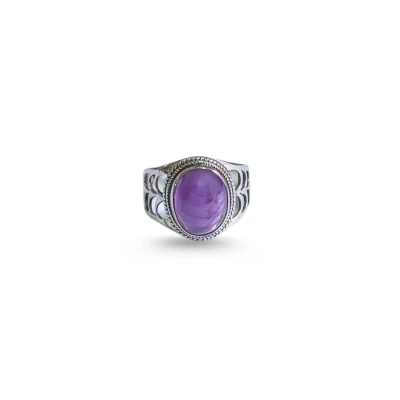 Amethyst Sterling Silver Ring |...