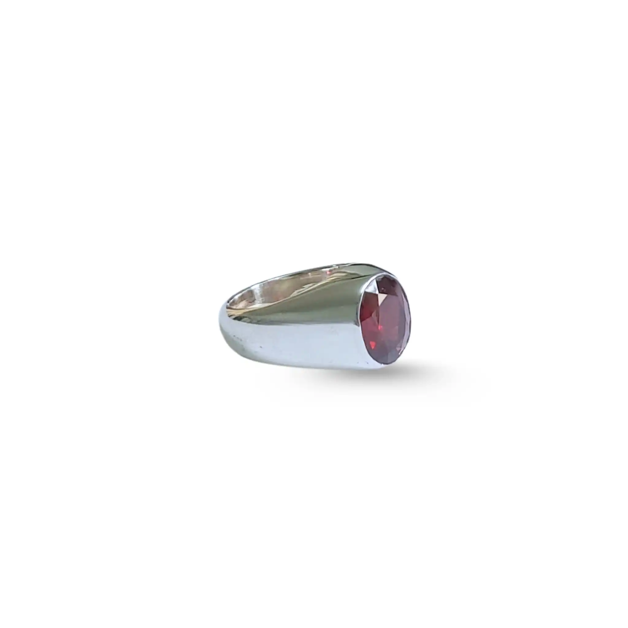 Product image of Garnet Sterling Silver Ring | Mens