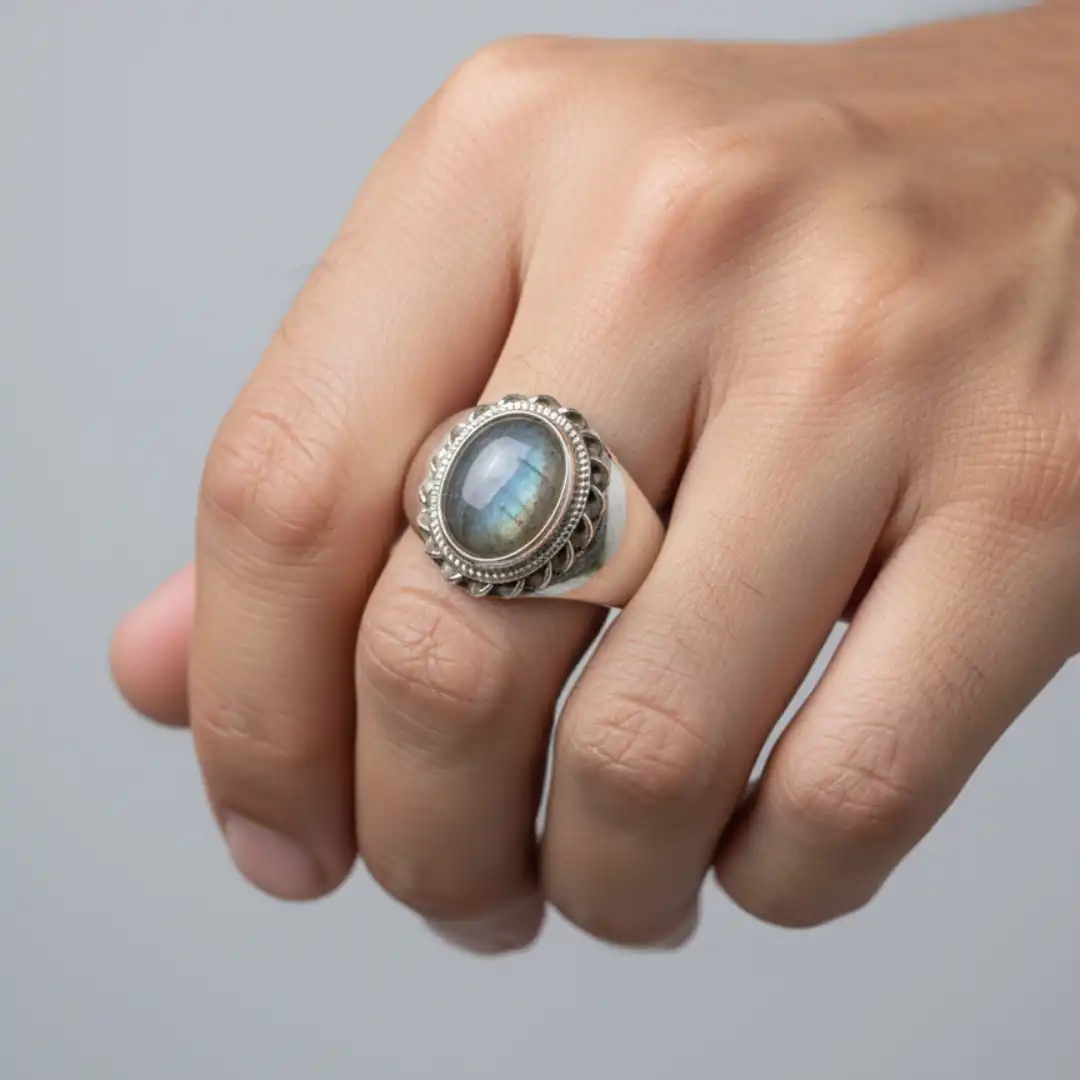 Product image of Labradorite Sterling Silver Men's Ring