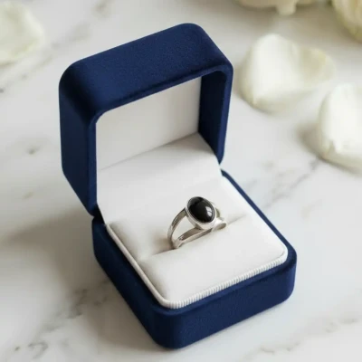 Black Star Silver Ring