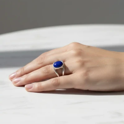Lapis Lazuli  Silver Ring