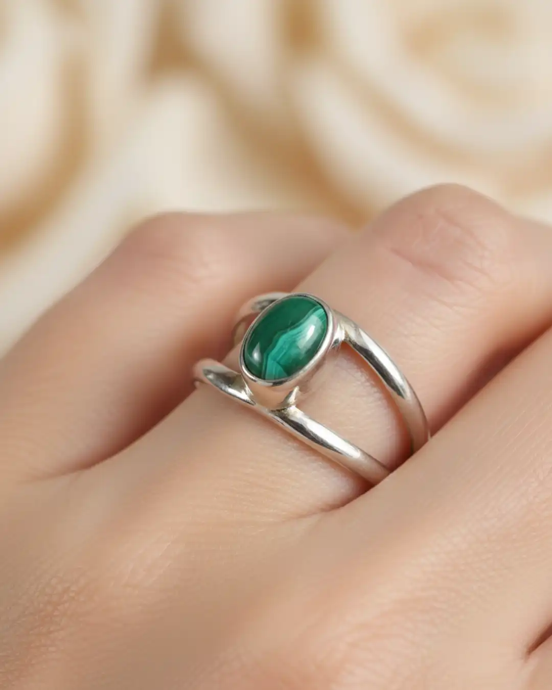 Product image of Malachite Silver Ring