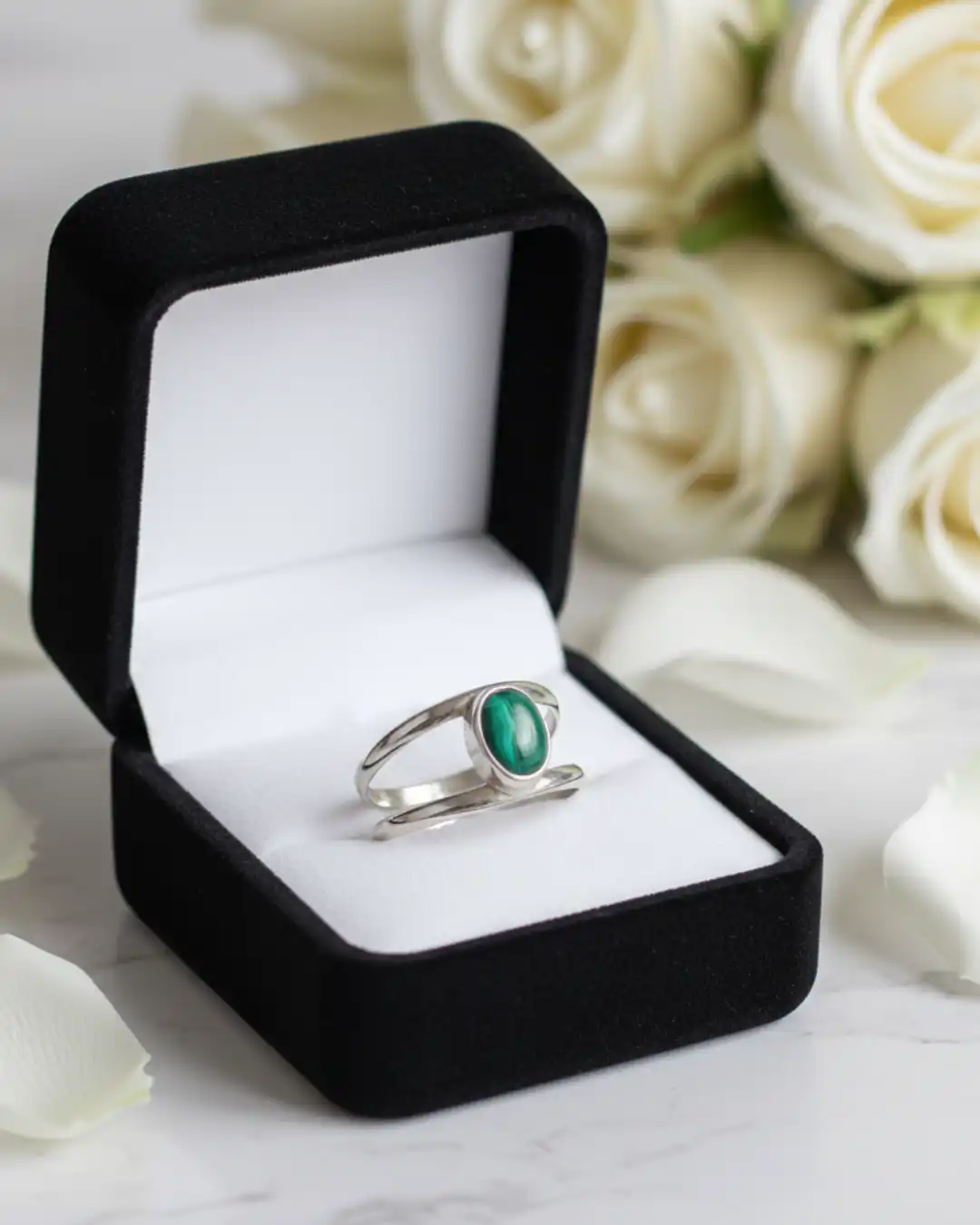Product image of Malachite Silver Ring
