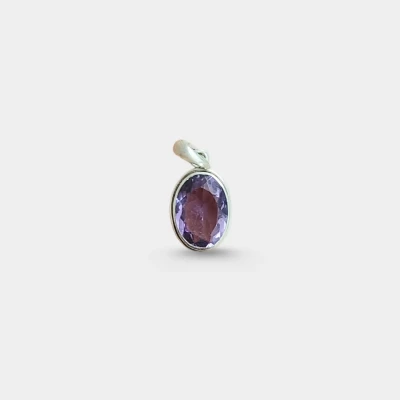 Amethyst Silver Pendant