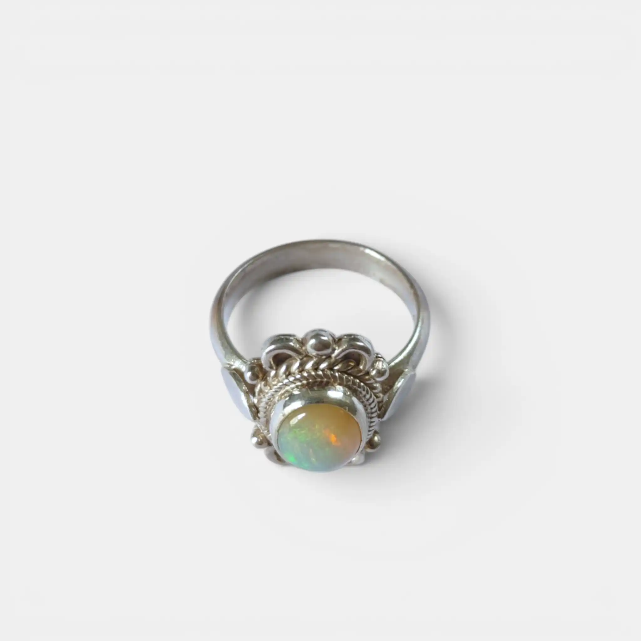 Product image of Opal Silver Ring Aurora Bloom | OPR-002